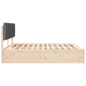 Rám postele s čalouněným čelem s čelo Tmavě šedá 180 x 200 cm - obrázek 6