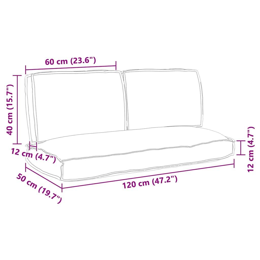 Kussen Set Bloemen 3 pcs Multikleur Oxford Stof image 13