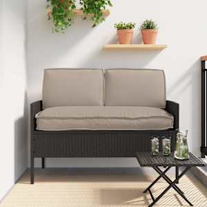 Sada polštářů 3 pcs Taupe Oxford látka - obrázek 1
