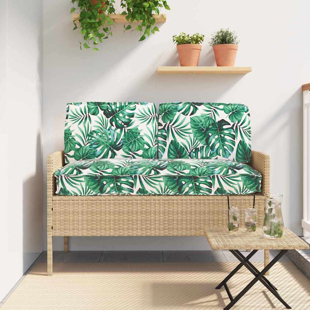 Pallet Kussen Set 3 pcs Bladpatroon 60x120x12cm 60 x 40 x 12 cm