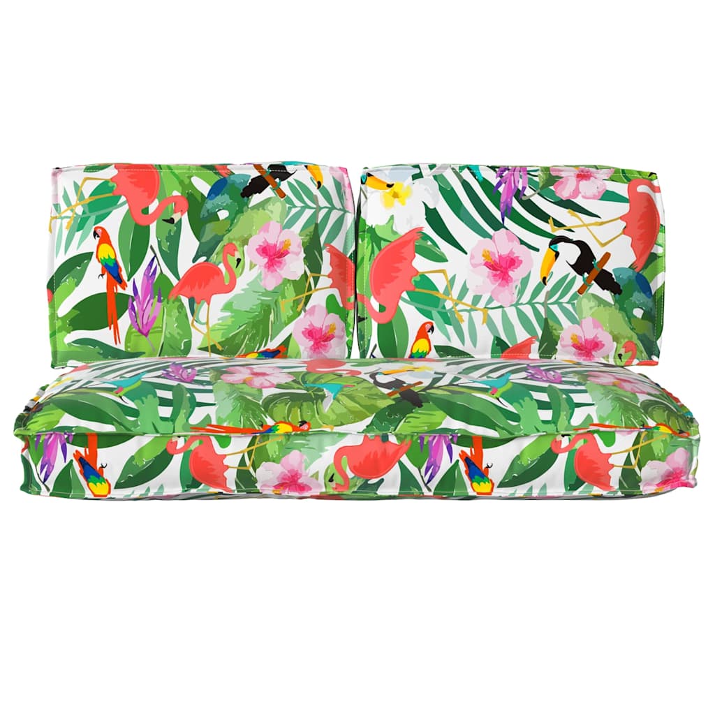 Kussen Set Bloemen 3 pcs Multikleur Oxford Stof image 8