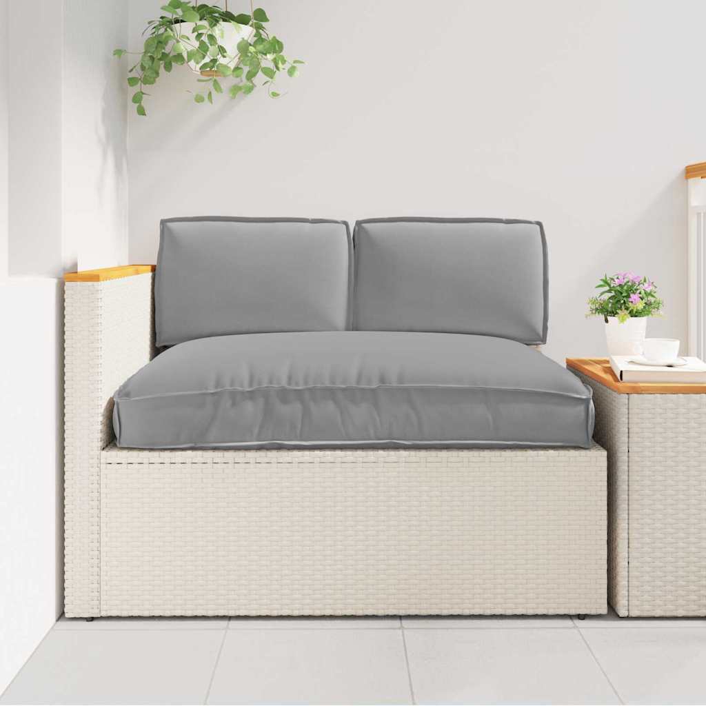 Pallet Kussen Set 3 pcs Grijs 80 x 120 x 12 cm 60 x 40 x 12 cm