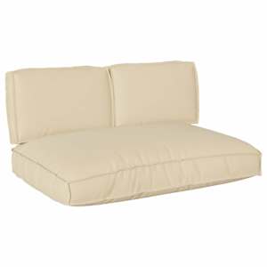 vidaXL Padjakomplekt Oxfordi kangas Beež 120 x 80 x 52 cm