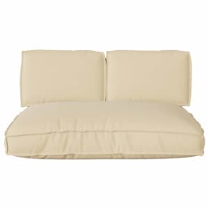 Sada polštářů 3 pcs Béžová Oxford látka - obrázek 8