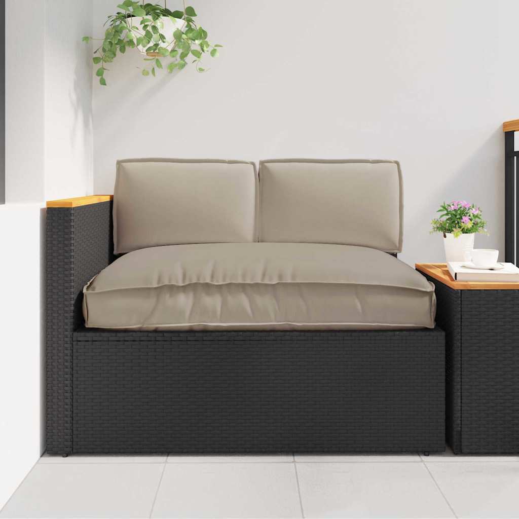 Pallet Kussen Set 3 pcs Taupe 120 x 12 x 80 cm 60 x 40 x 12 cm