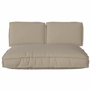 Sada polštářů 3 pcs Taupe Oxford látka - obrázek 8