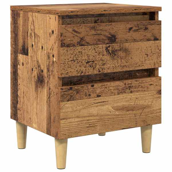 vidaXL Voodikapp Vana puit 40 x 35 x 50 cm Tehispuit