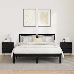 Skříňky pod postel se zásuvkou 2 pcs Černý dub 40 x 35 x 50 cm - obrázek 1