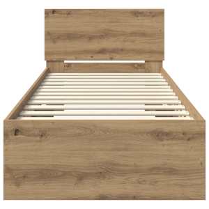 Rám postele s čelo Artisanový dub 75 x 190 cm kompozitní dřevo - obrázek 6
