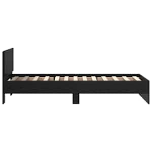 Rám postele s čelo Černý dub 75 x 190 cm kompozitní dřevo - obrázek 7