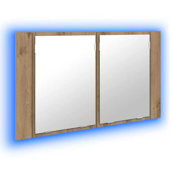 vidaXL Vannitoa peeglikapp K&auml;sit&ouml;&ouml;puu 80 x 12 x 45 cm Tehispuit