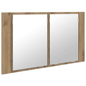 Koupelnová zrcadlová skříň Artisanový dub 80 x 12 x 45 cm - obrázek 6