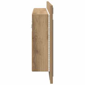 Koupelnová zrcadlová skříň Artisanový dub 80 x 12 x 45 cm - obrázek 9