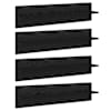vidaXL Seinakarbid 4 tk Must tamm 80 x 11,5 x 18 cm Tehispuit