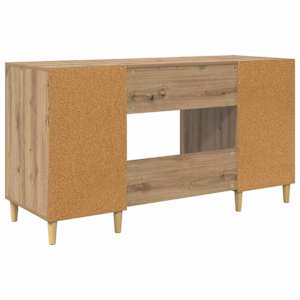 Stůl Artisanový dub kompozitní dřevo 140 x 50 x 75 cm - obrázek 8