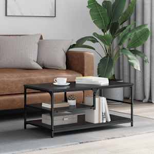 Klubska miza Črna Orehovina 90 x 49 x 40 cm Konstruiran les