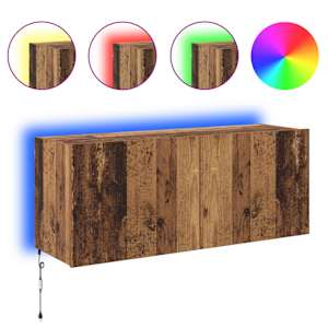 TV wall cabinet Staré dřevo 100 x 35 x 41 cm kompozitní dřevo - obrázek 4