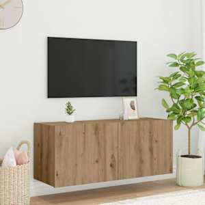 TV stenska omara Umetni hrast 100 x 35 x 41 cm Konstruiran les