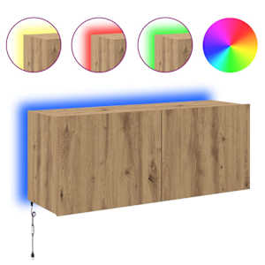 TV wall cabinet Artisanový dub kompozitní dřevo - obrázek 4
