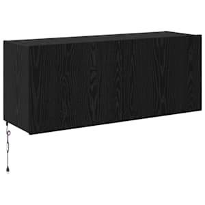 TV wall cabinet Černý dub 100 x 35 x 41 cm kompozitní dřevo - obrázek 7