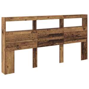 Čelo postele Staré dřevo 200 x 17 x 102 cm kompozitní dřevo - obrázek 5