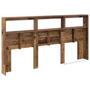 Čelo postele Staré dřevo 200 x 17 x 102 cm kompozitní dřevo - obrázek 8