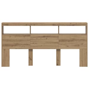 Čelo postele Artisanový dub 200 x 17 x 102 cm kompozitní dřevo - obrázek 6