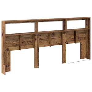 Čelo postele Staré dřevo 220 x 17 x 102 cm kompozitní dřevo - obrázek 8