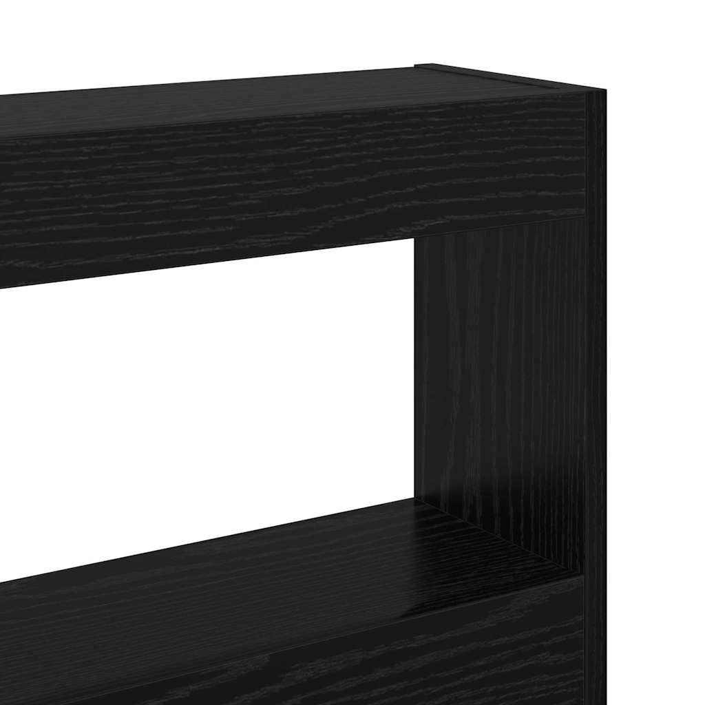 Peats LED -ribatuledega Must tamm 220 x 17 x 102 cm Tehispuit - Image 9