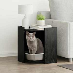 Ograja za mačji WC Črna Orehovina 42 x 42 x 51 cm