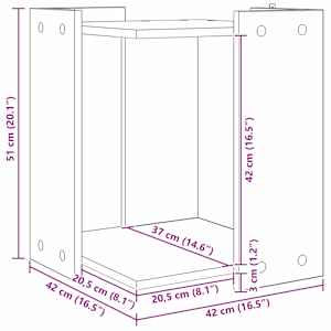 Enclosure pro kočičí záchod Černý dub 42 x 42 x 51 cm - obrázek 10