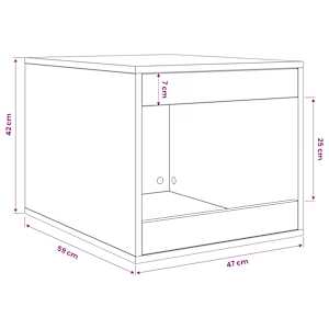 Enclosure pro kočičí záchod Černý dub 47 x 59 x 42 cm - obrázek 10