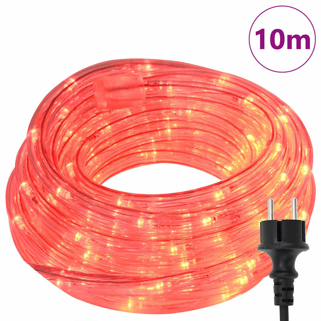 Thumbnail - vidaXL Lichtseil mit 240 LEDs Rot 10 m PVC