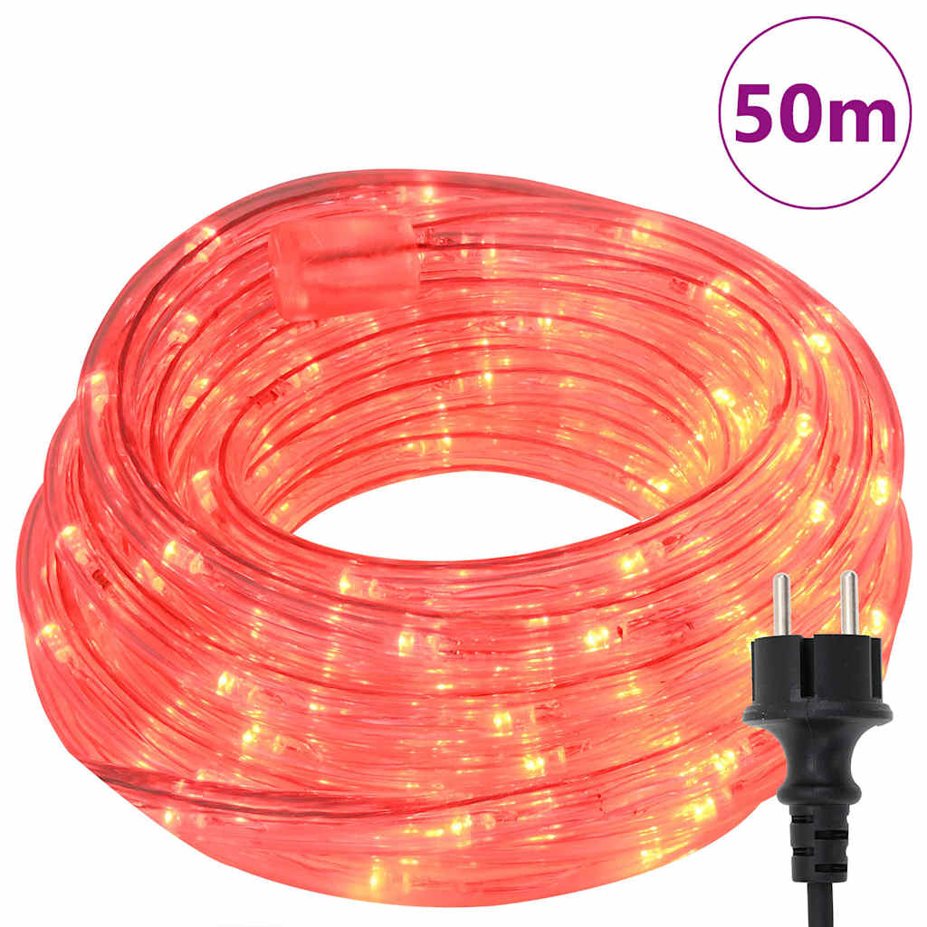 Thumbnail - vidaXL Lichtseil mit 1200 LEDs Rot 50 m PVC