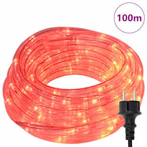 Světelný provaz s 2400 LED diodami Červená 100 m PVC - obrázek 3
