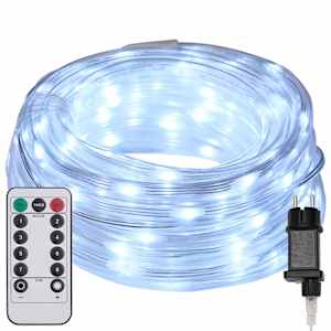 vidaXL K&ouml;&ouml;gi valgus koos 120 LED-iga K&uuml;lm Valge 5 m PVC