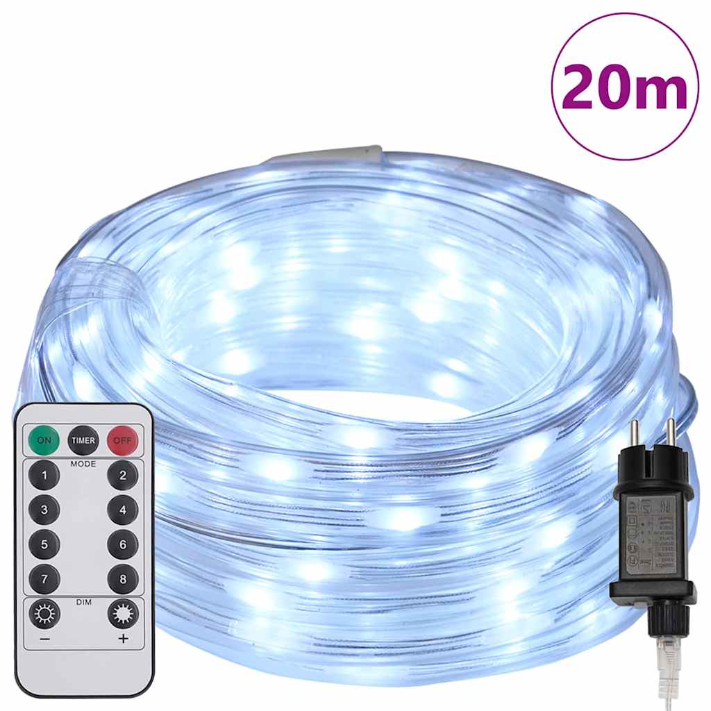 Thumbnail - vidaXL Lichtseil mit 480 LEDs Kaltweiß 20 m PVC