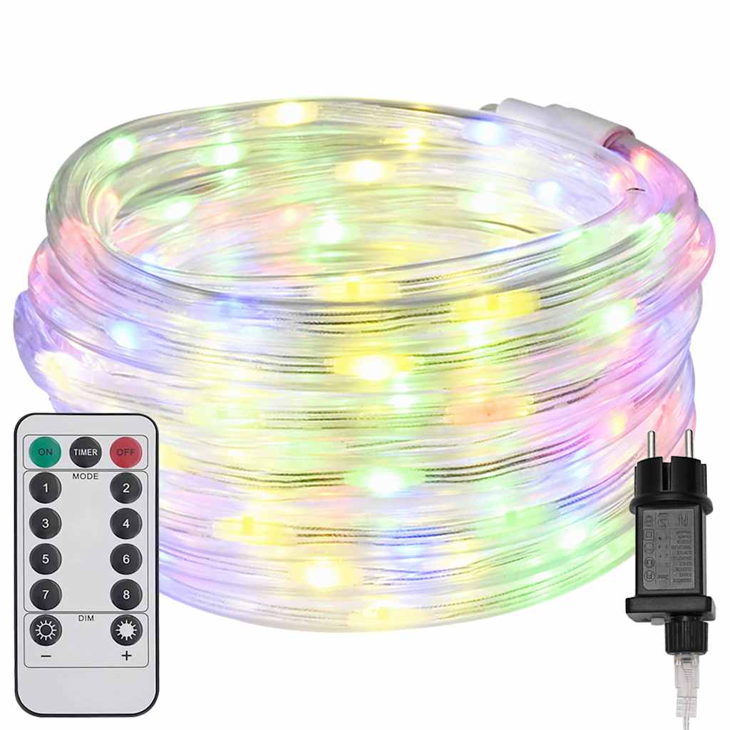 Thumbnail - vidaXL Lichtseil mit 1200 LEDs Mehrfarbig 50 m PVC