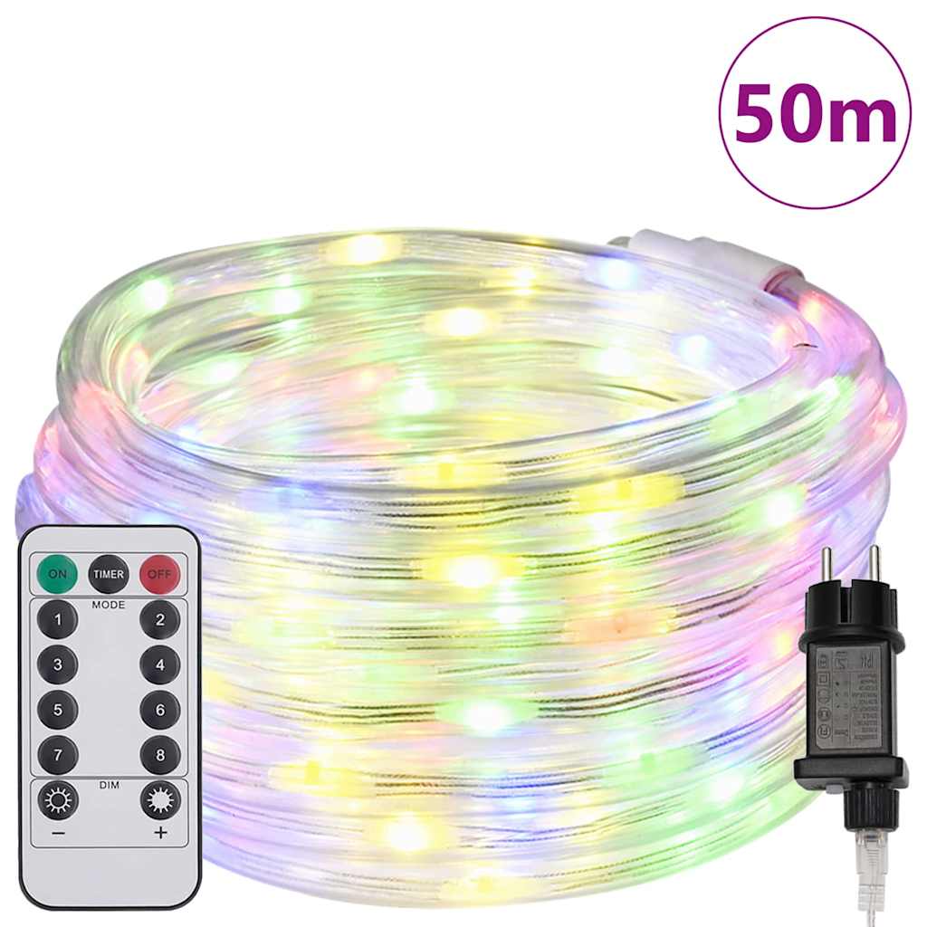 Thumbnail - vidaXL Lichtseil mit 1200 LEDs Mehrfarbig 50 m PVC