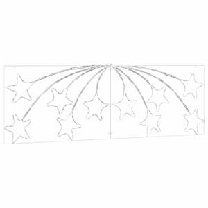 Vánoční hvězda s 432 LED diodami Vícebarevný 182 x 58 cm PVC - obrázek 4