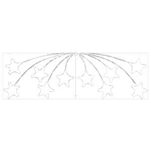 Vánoční hvězda s 432 LED diodami Vícebarevný 182 x 58 cm PVC - obrázek 5