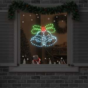 Vánoční zvon s 144 LED diodami Vícebarevný 57 x 47,5 cm PVC