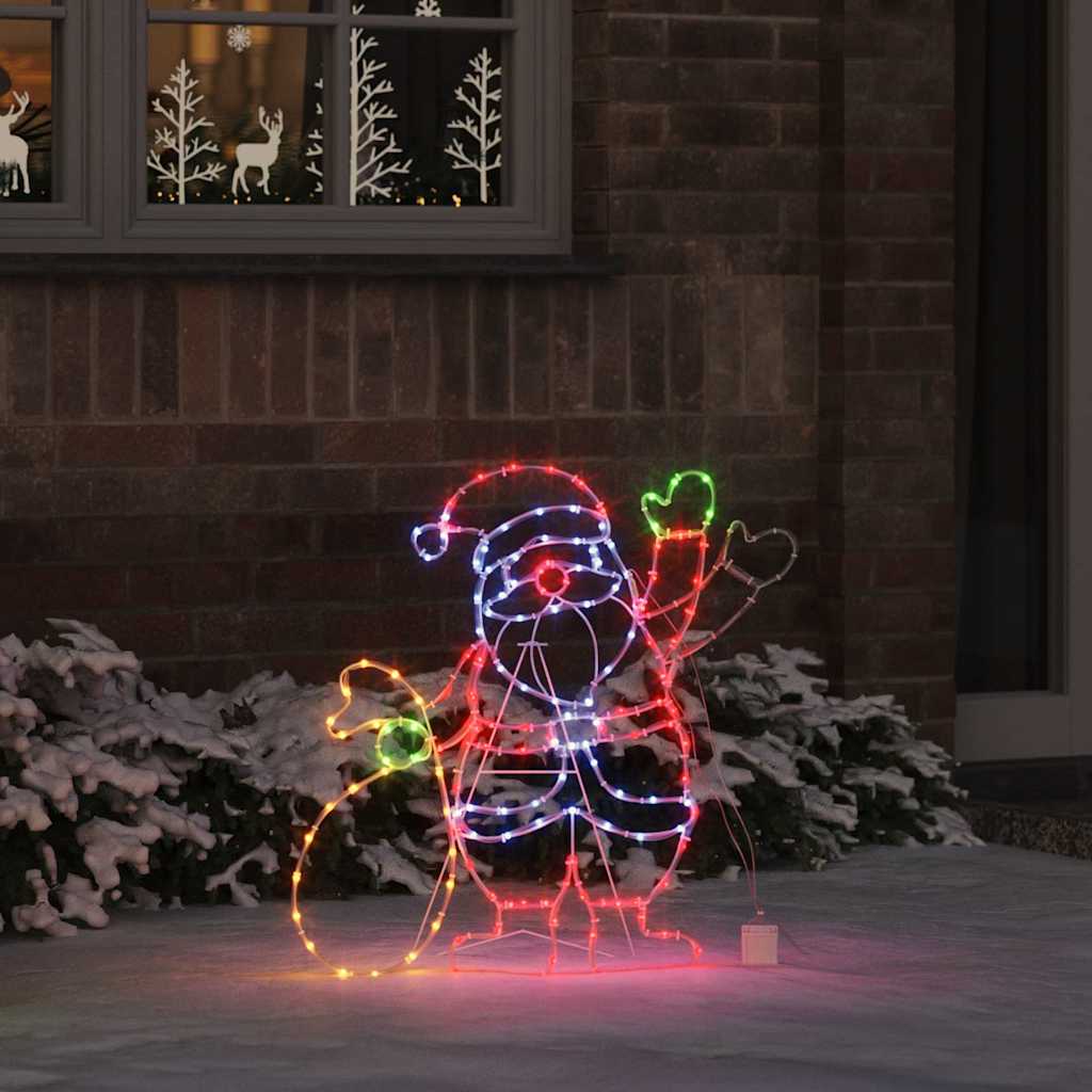 Lumière du Père Noël Multicolore 58.5 x 60 x 1.3 cm Fer