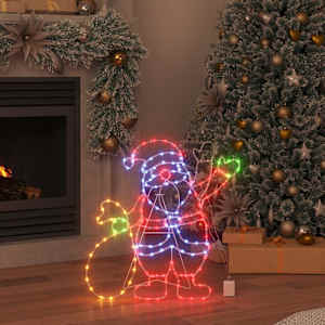 Světlo Santa Claus Vícebarevný 58.5 x 60 x 1.3 cm Železo - obrázek 3