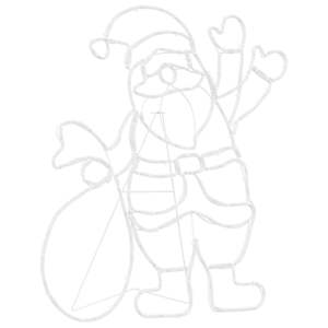 Světlo Santa Claus Vícebarevný 58.5 x 60 x 1.3 cm Železo - obrázek 4
