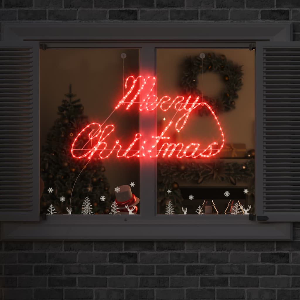 Panneau de Noël avec 216 LED Rouge 99 x 55 x 13 cm Fer