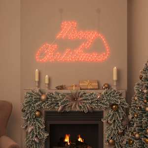 Vánoční značka s 216 LED diodami Červená 99 x 55 x 13 cm Železo - obrázek 3