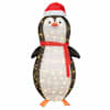 vidaXL Lumepingviini figuur Soe valge 78 x 178 cm kangas