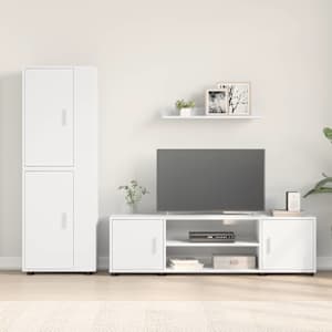 Sestava TV skříněk Nástěnný 4 pcs Bílá Kompozitní dřevo - obrázek 4