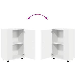 Sestava TV skříněk Nástěnný 4 pcs Bílá Kompozitní dřevo - obrázek 12